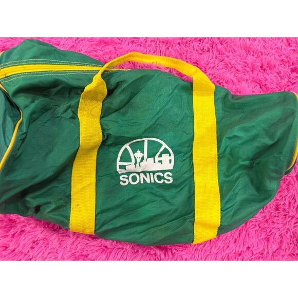 VTG 90s NBA Seattle SuperSonics SeaFirst Bank Duffle Bag - Picture 4 of 5
